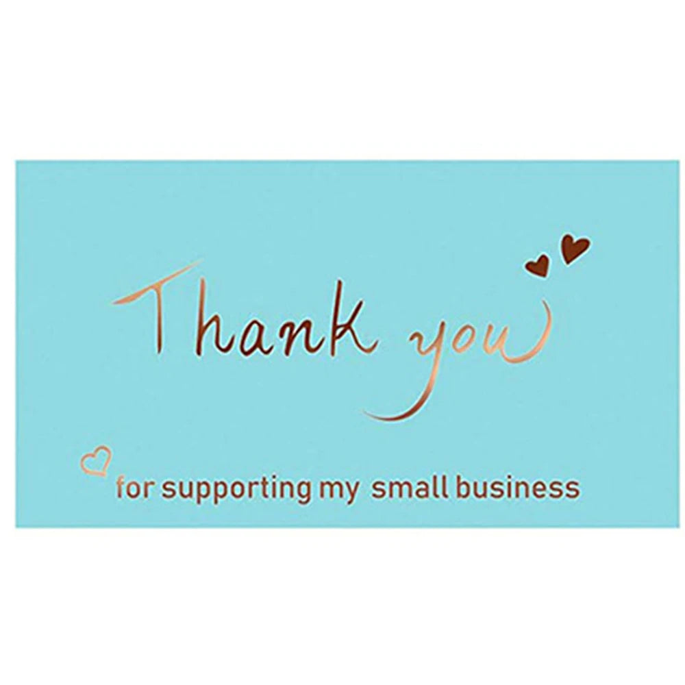 Thank You for Your Order Business Cards Shopping Purchase Thanks Greeting Cards Appreciation Card for Small Business