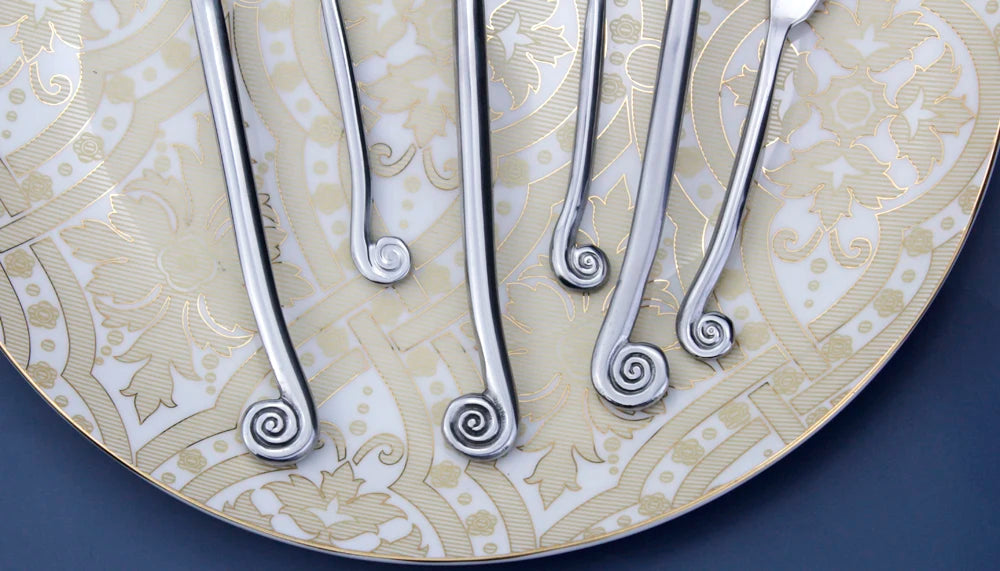 Impressive Cutlery Famous Creative Design Snail Handle Dinnerware Set Forged Process Stainless Steel Mirror Polish For Kitchen