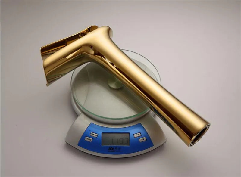 Basin Faucet Grey Waterfall Faucet Brass Bathroom Faucet Gold Bathroom Basin Faucet Mixer Tap Hot and Cold White Sink faucet