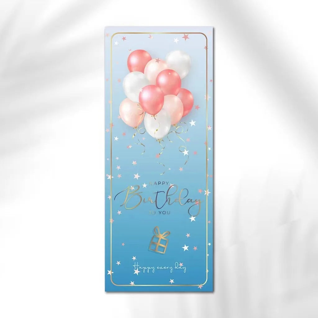 10-30Pcs "Happy Birthday To You" Stickers Pink Blue Black Birthday Gift Package Decor Seal Labels 6x15cm Exquisite Stickers