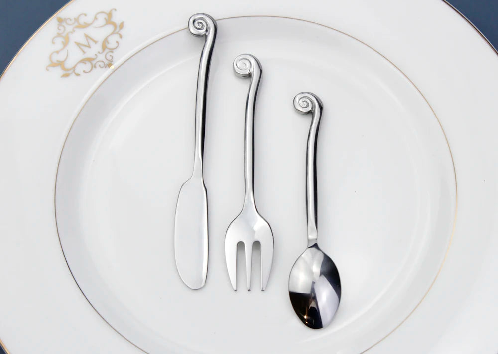 Impressive Cutlery Famous Creative Design Snail Handle Dinnerware Set Forged Process Stainless Steel Mirror Polish For Kitchen