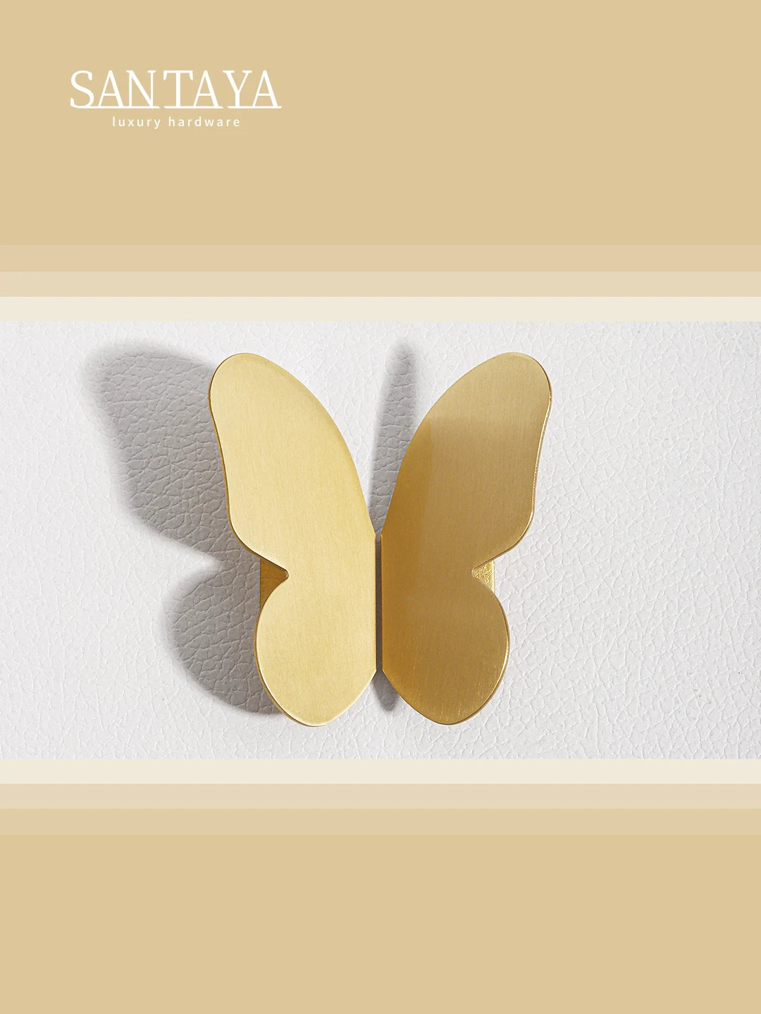 Brass Butterfly Furniture Handles Gold Ins Wind Insect Design Bedroom Wardrobe Children's Room Pulls Cabinet Drawer Dresser Knob