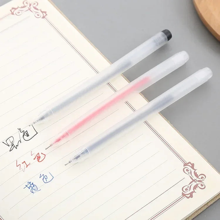 Wholesale Gel Ink Ballpoint Pen School Office Business Pens Black Blue Red Signature Calligraphy Examination Special Stationery