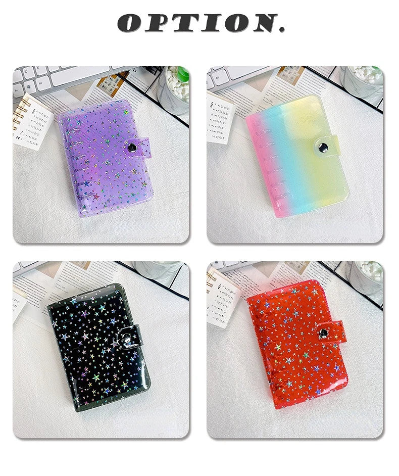 A7 Notebook 6-hole PVC Notebook Cover Loose-leaf Account Book Case Replacement Shell Journal Binder Mini Notebook Planner