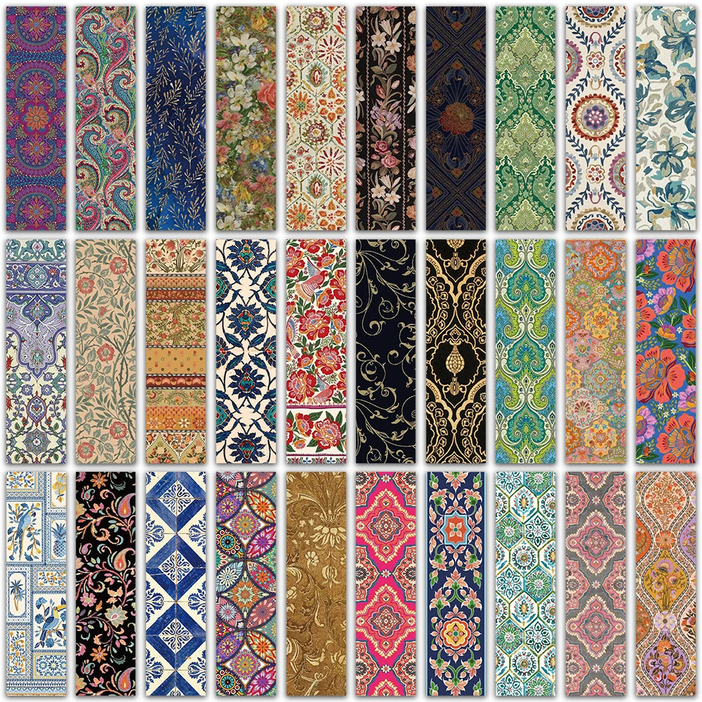30pcs Classical Pattern Bookmark New Chinese style Reading Page Book Mark Card Book notes Diary Mark Student Gift Message Card