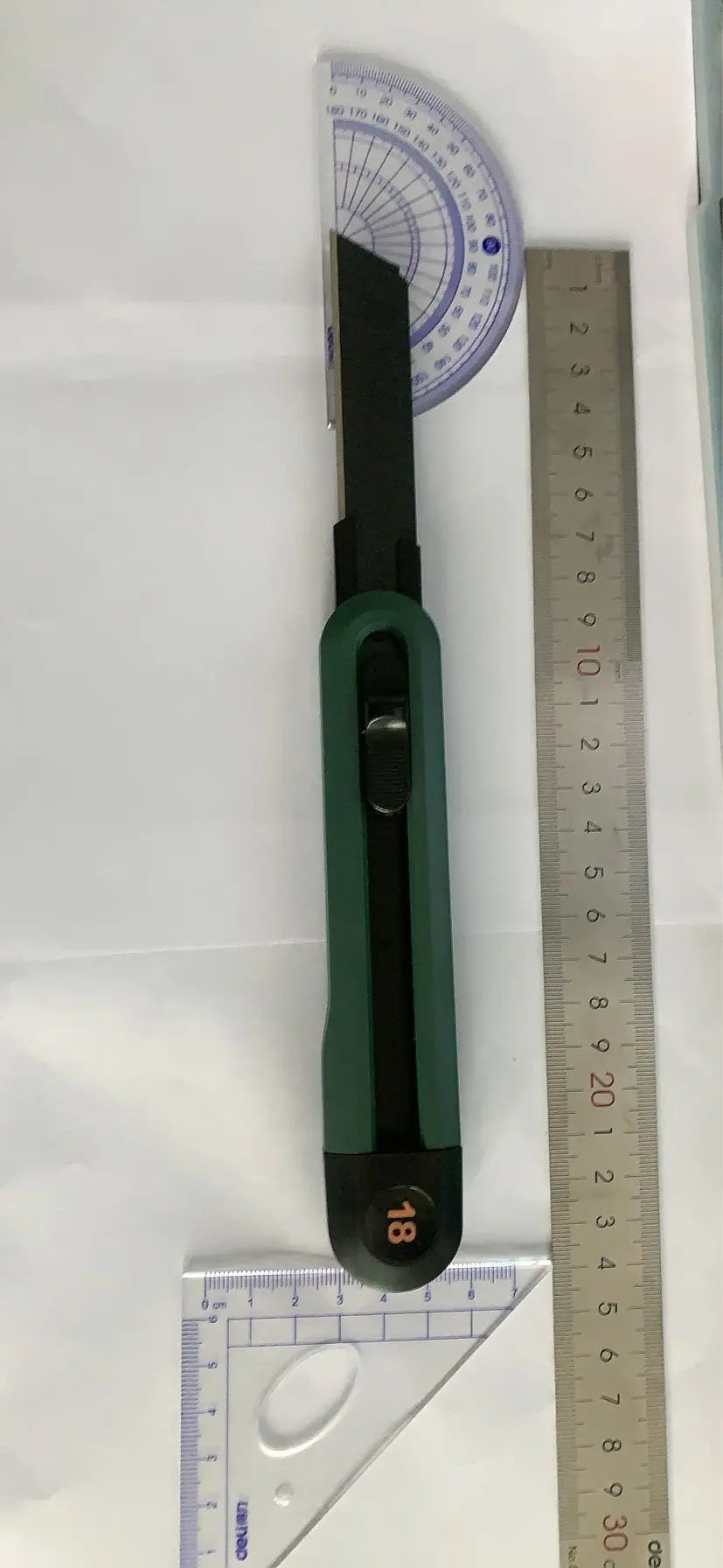 3pcs Deli Utility Knives Set Retractable cutter professional box cutter 18/9mm Blades Self-Locking Design нож Stationery Tools