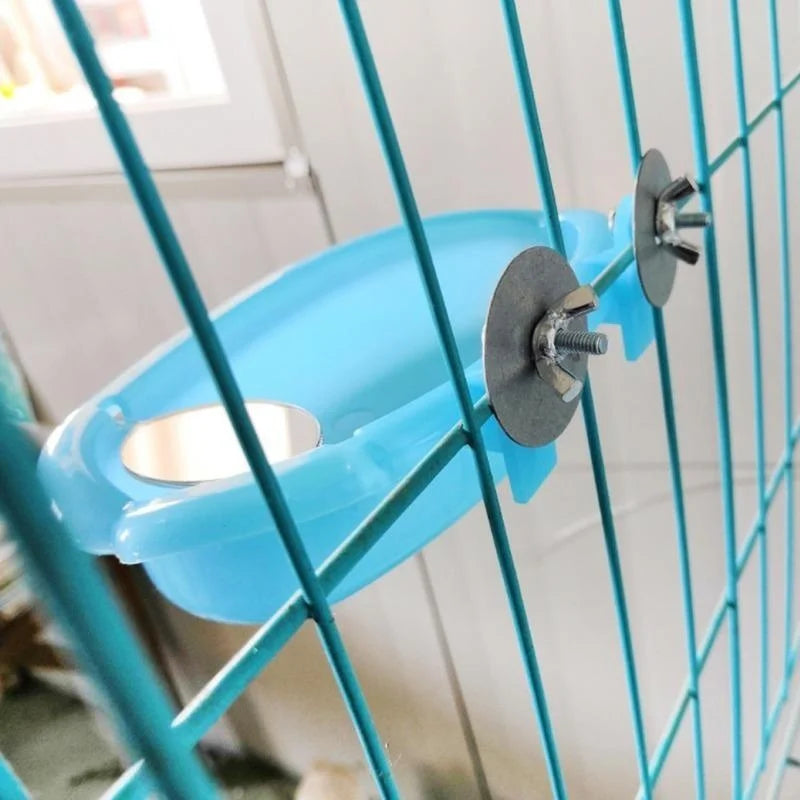 Mirrored Bird Bath Pet Cage Bath Basin Parrot Bath Basin Parrot Shower Supplies with Mirror Bird Cage Accessories Pet Toys