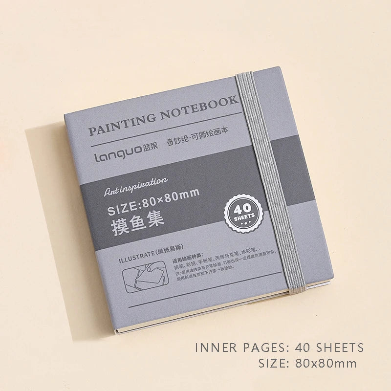 Creative Tearable Blank Painting Notebook Artist Thick Drawing Sketching Book for School Student Art Stationery Supplies