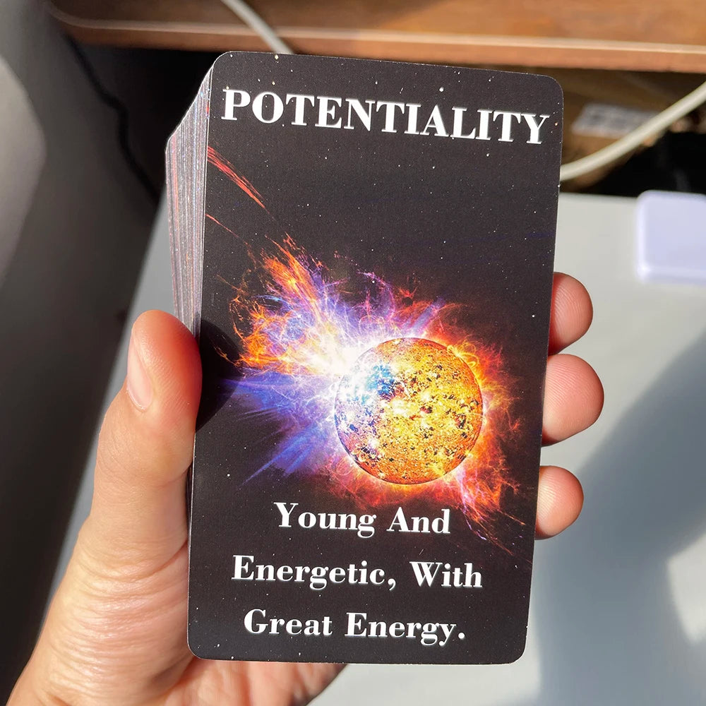 Occult Cosmos Oracle Cards Keywords Prophet Prophecy Divination Tarot Deck 64-cards English Meaning on It Fortune Telling