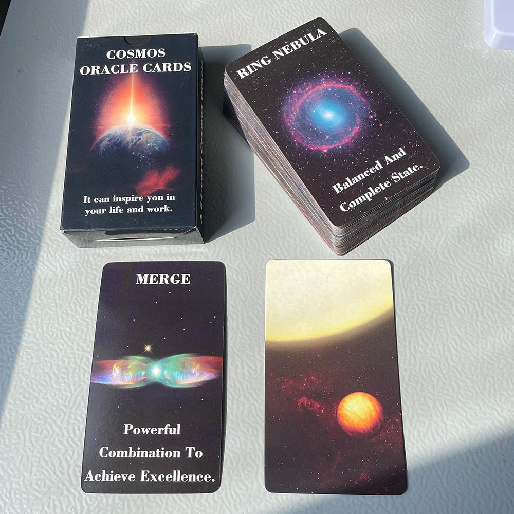 Occult Cosmos Oracle Cards Keywords Prophet Prophecy Divination Tarot Deck 64-cards English Meaning on It Fortune Telling