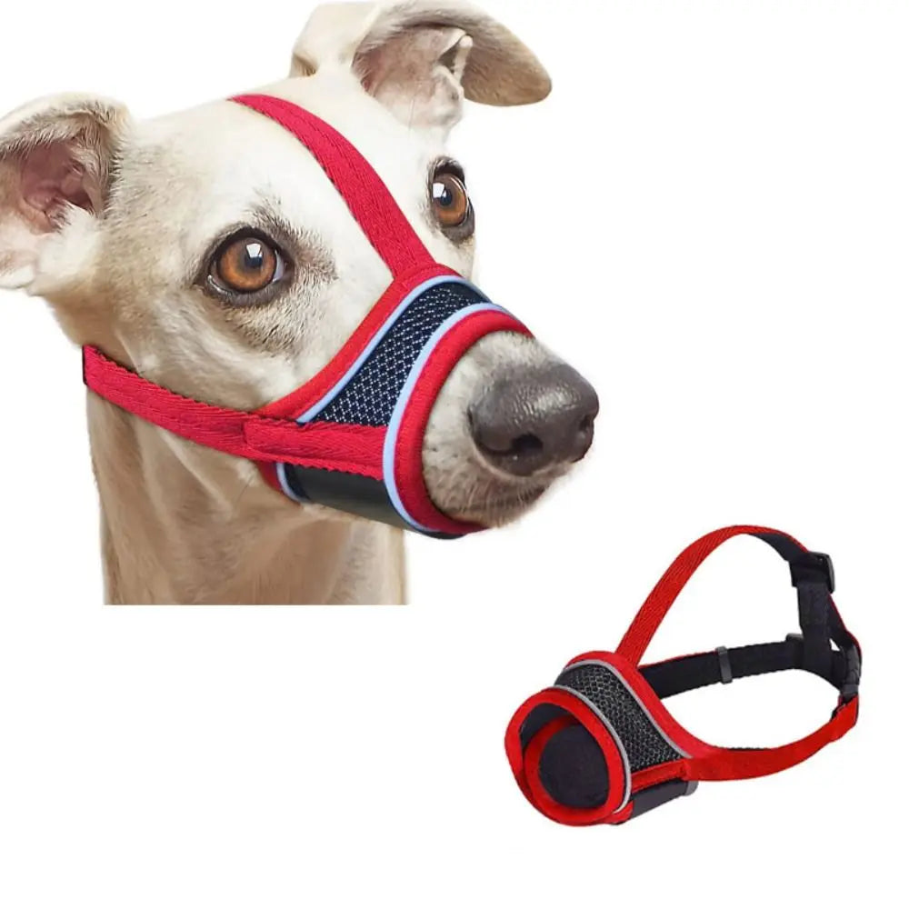 Anti Barking Dog Muzzle For Small Large Dogs Adjustable Mesh Breathable Pet Mouth Muzzles For Dogs Nylon Straps Dog Accessories