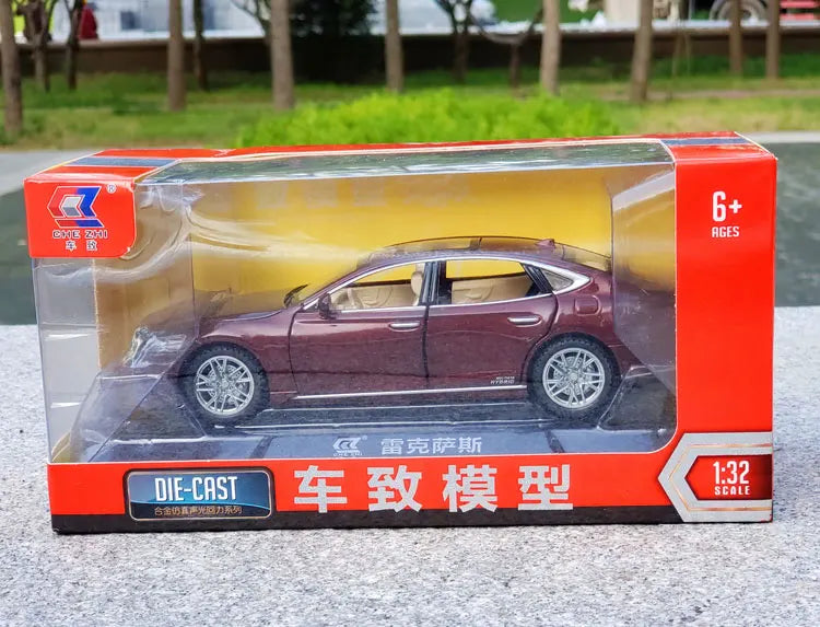 1:32 LEXUS LS500H Alloy Car Model Diecasts & Toy Vehicles Metal Car Model High Simulation Sound Light Collection Toy Gift F375