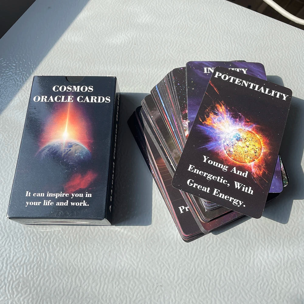 Occult Cosmos Oracle Cards Keywords Prophet Prophecy Divination Tarot Deck 64-cards English Meaning on It Fortune Telling