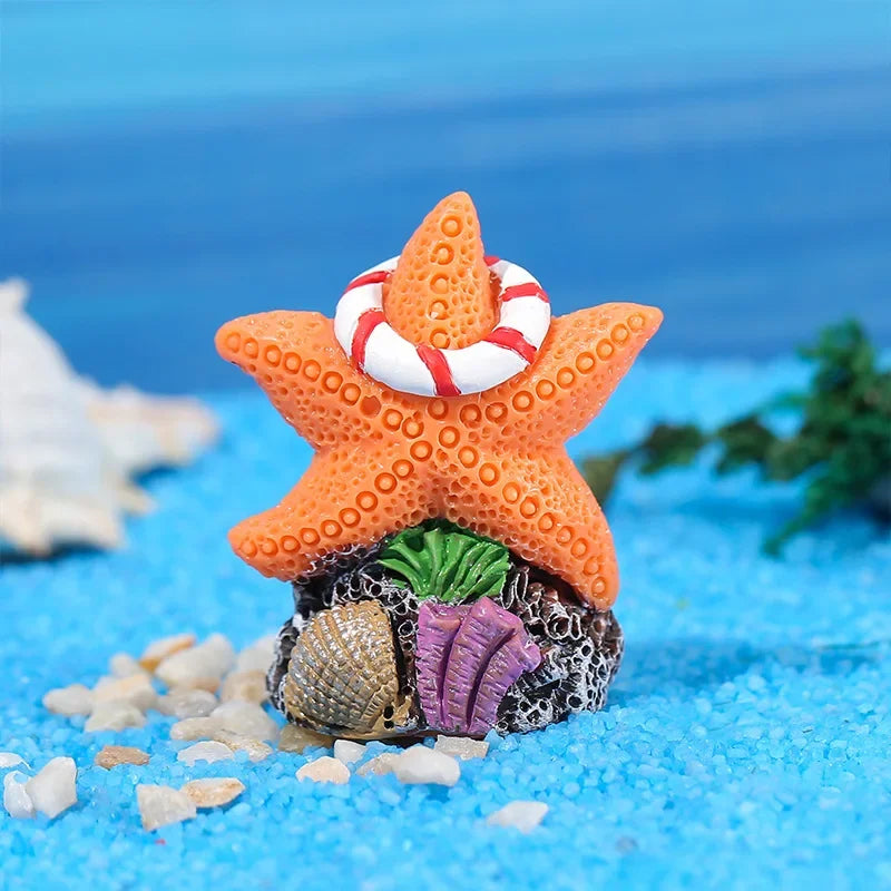 Mini Resin Simulated Coral Seaweed Aquarium Decoration Craft Miniature Figure Ornament For Fairy Garden Micro Landscape