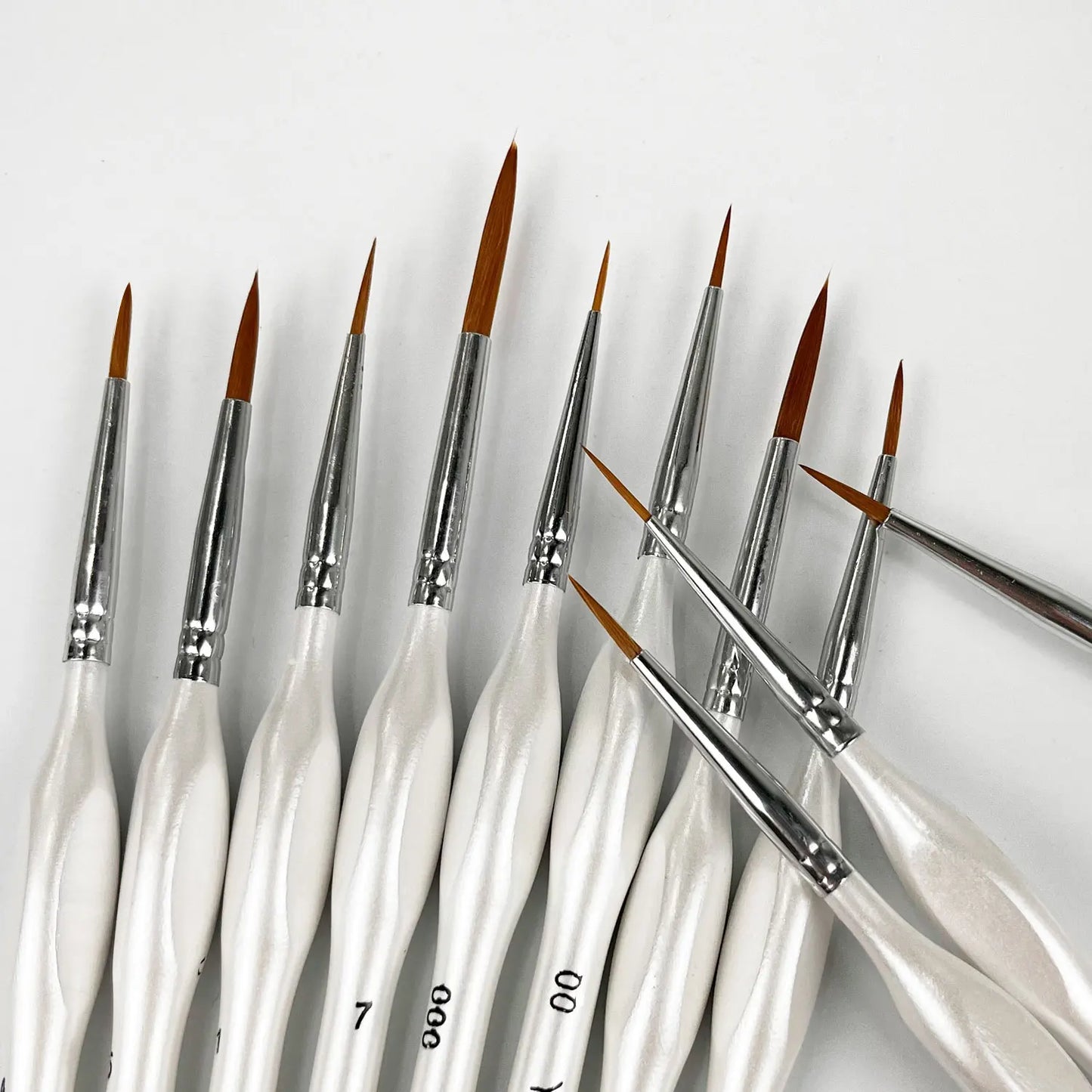 Yutiars Detail Paint Brushes Set, 11 Pcs Miniature Brushes for Fine Detailing & Art Painting - Acrylic, Oil, Watercolors & Paint