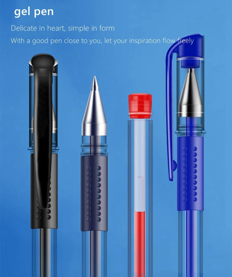 Haile Kawaii Gel Pens ink Refill Set 0.5mm Ballpoint Pen Bullet Tip School Journal Writing Signature Child Stationery Supplies