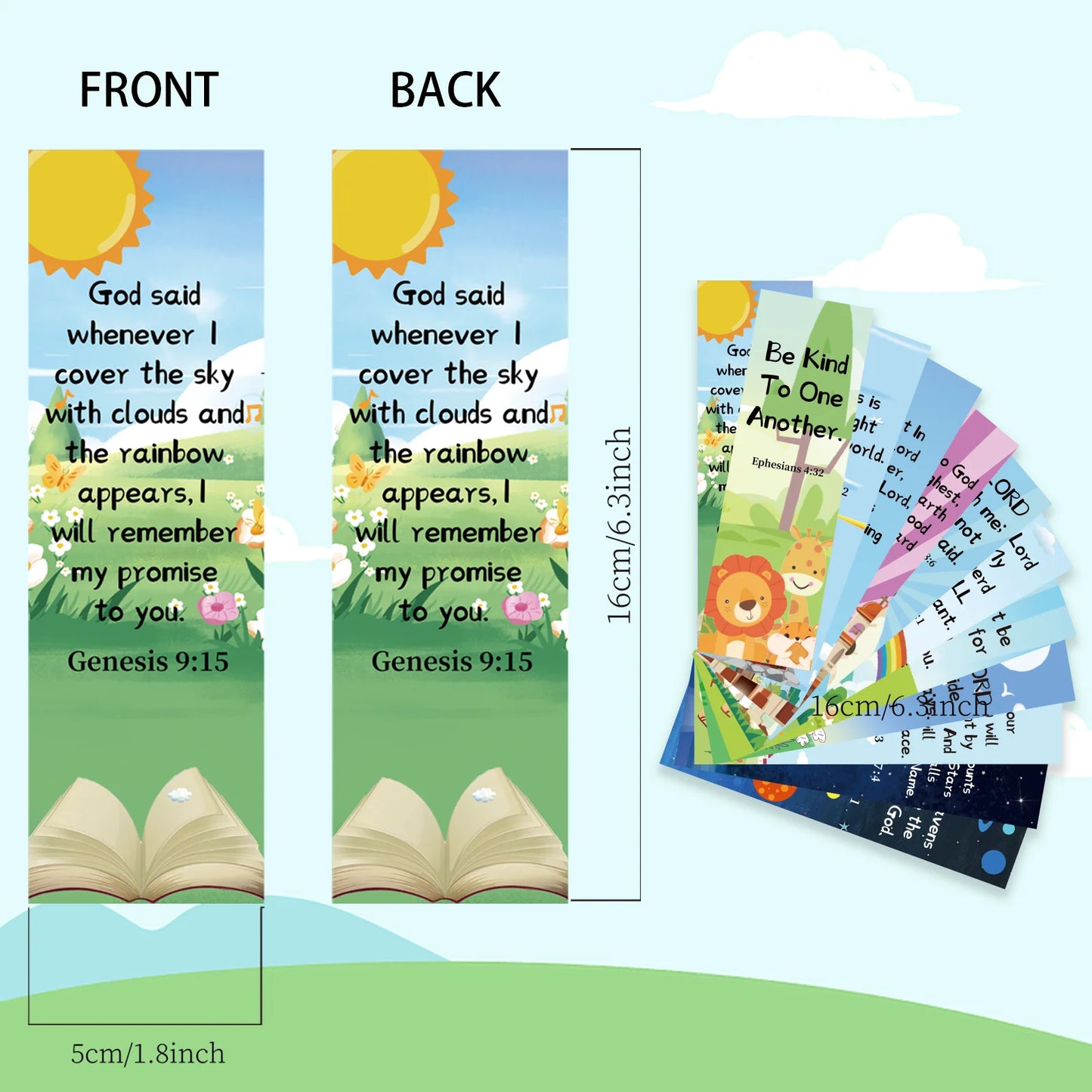24 Pcs Christian Bookmarks Bible Verse Bookmarks with Scripture Inspirational Spiritual Bible Bookmarks