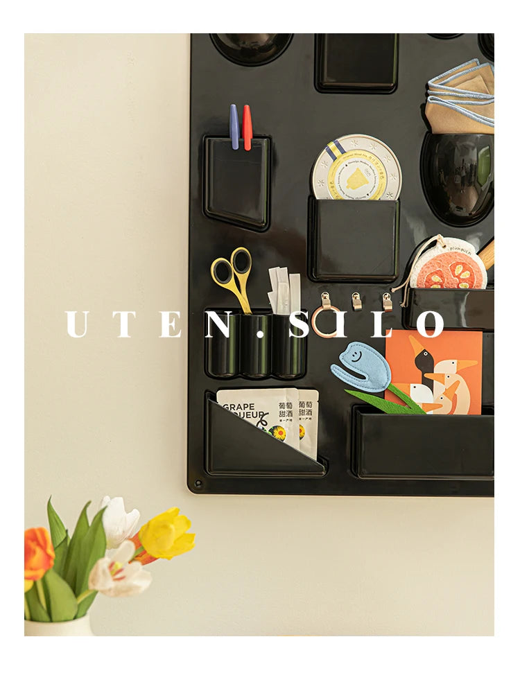 Storage Rack for Wall Holder Offices Kitchens Organizer Workshops Bathrooms Children's Rooms Different Shapes Size Hooks Clips