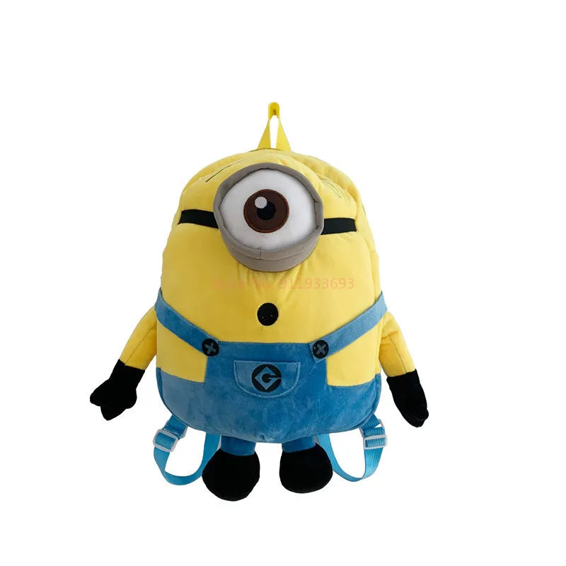 Despicable Me 4 New Cartoon Anime Plush Backpack Minions Doll Large Size School Bag Large Capacity Student Cartoon Backpack Gift