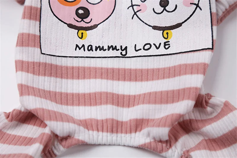 Dog Pajamas Pet Clothes for Small Dogs Cat Overall Suit Dog Puppy Jumpsuit for Dogs Chihuahua Sleepingwear Pet Clothing Coat