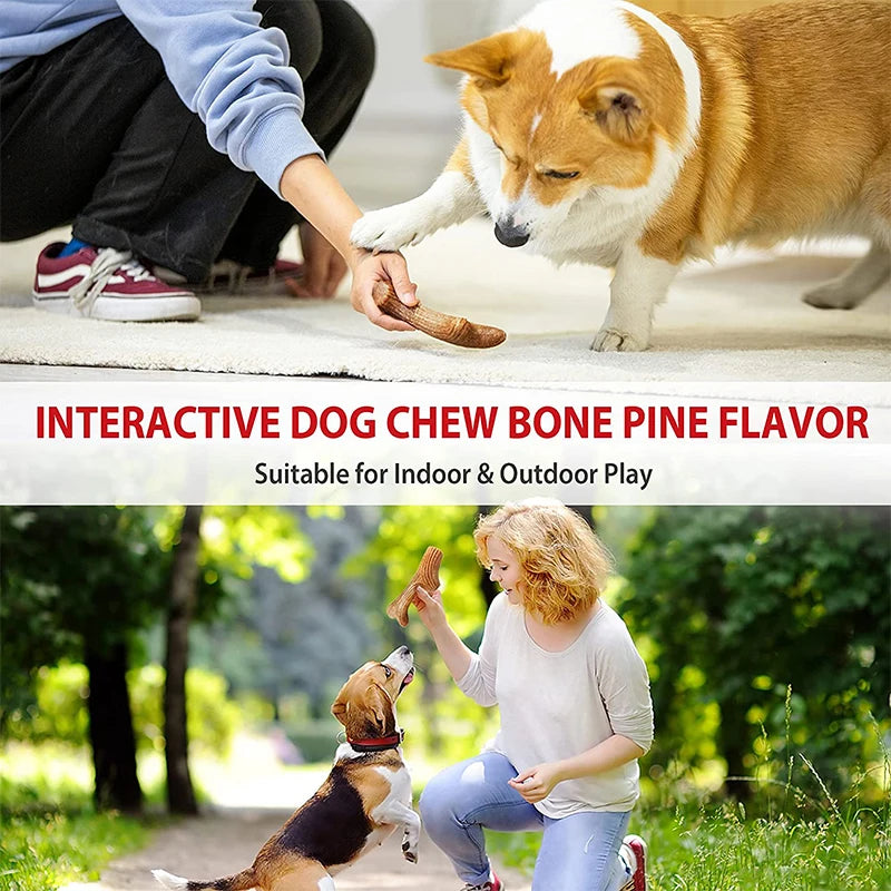 GiGwi Dog Chew Toy Real Wood Powder PP Dog Interactive Toy Tree Branch Dog Dental Chews Stick Pet Chewing Toys Bone Dogs Gift