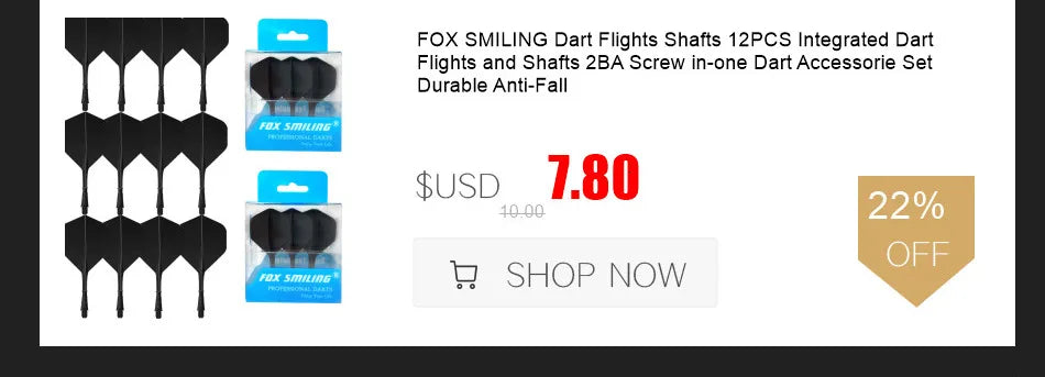 Fox Smiling 30PCS Dart Flights Wolf Pattern PET Dart Accessories Dardos Feather Leaves