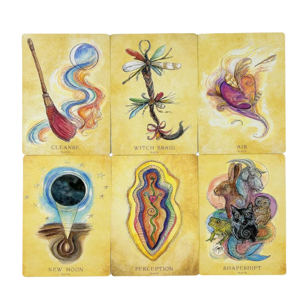 Anatomy of a Witch Oracle Cards Divination Tarot Board Game Deck Fortune Telling Family Party Guide Versions Edition