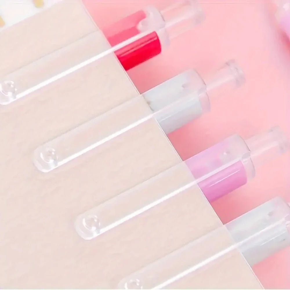 6pcs Sweet Strawberry Scented Retractable Gel Pens Classic Ballpoint Pen Writing Pen Office School Writing Stationery