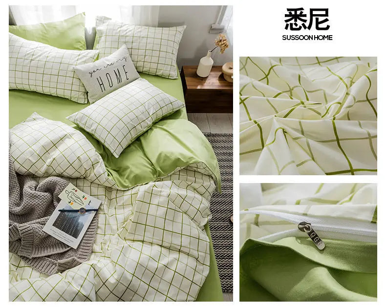 Floral Bed Duvet Covers Pastoral Four Seasons Polyester Quilt Cover King Queen Size Bedroom Bedding Home Textile Simple Cozy