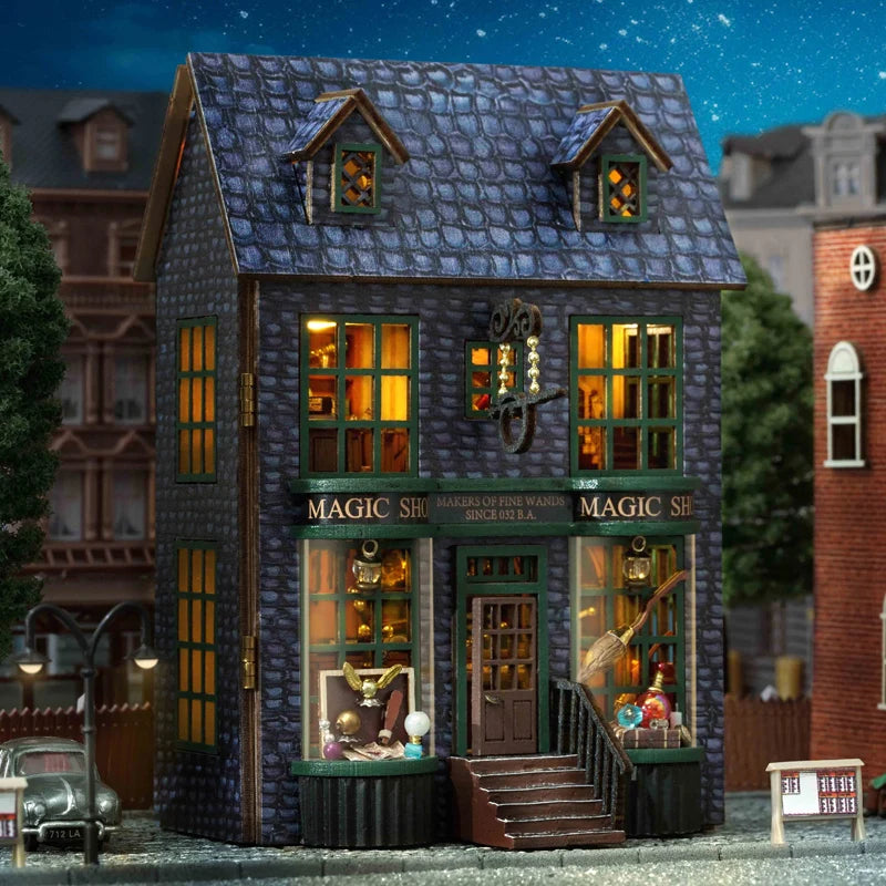 Diy Mini Wooden Casa Roombox Dollhouse With Furniture Light Doll House Miniature Items maison For Toys Birthday Gifts