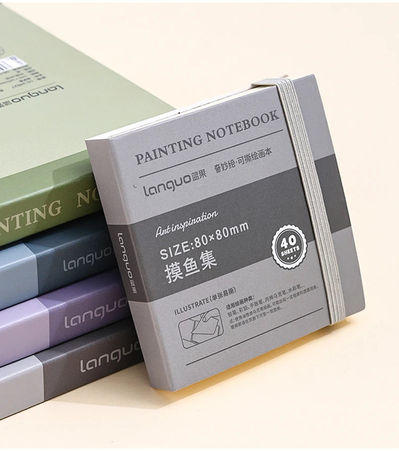 Creative Tearable Blank Painting Notebook Artist Thick Drawing Sketching Book for School Student Art Stationery Supplies