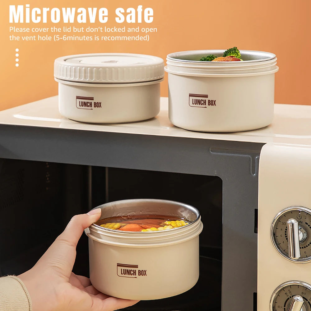 Thermal Lunch Box Portable Stackable Bento Japanese Style Leakproof Bento Box Microwave oven Dinnerware for Students