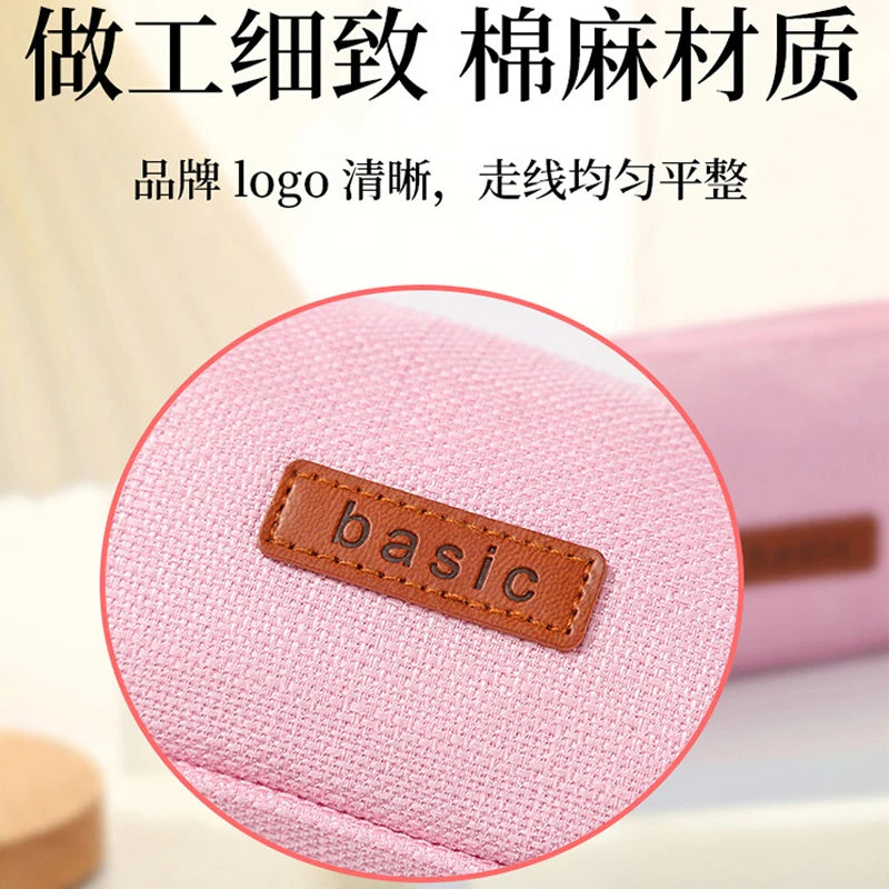 Kawaii Pencil Case for Girls Boys Large Capacity Cute Washable Pen Cosmetic Bag Multicolor Optional School Supplies Stationery