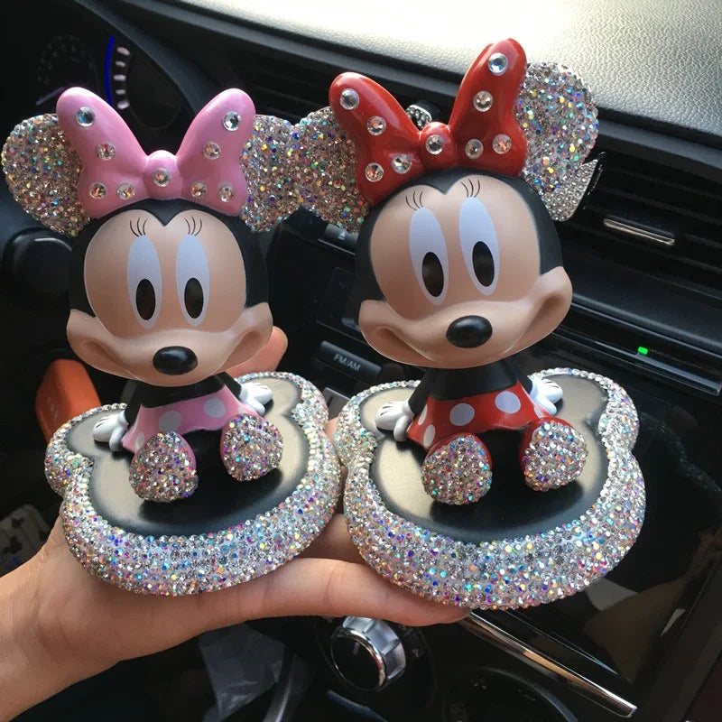 Anime Cartoon Mickey Minnie Action Figure Model Toy Proposal Wedding Decoration Car Ornament Christmas Gift Ffor Boys And Girls