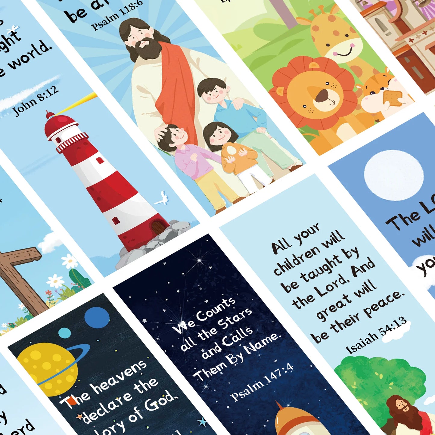 24 Pcs Christian Bookmarks Bible Verse Bookmarks with Scripture Inspirational Spiritual Bible Bookmarks