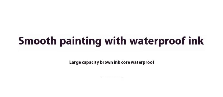 Brown Pigment Liner Needle Waterproof Drawing Pen For Sketch Watercolor Drawing Needle Pen Hook Line Pen Stationery Art Supplies