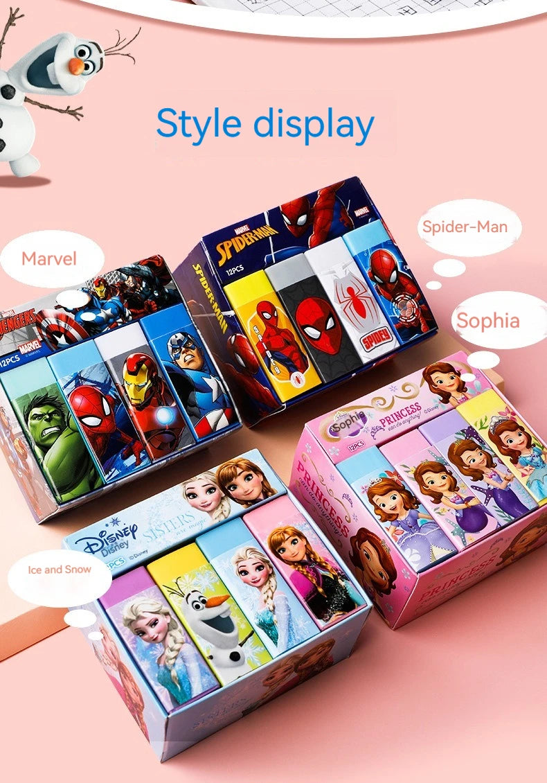 Disney Cute Cartoon Elementary School Creative Stationery Marvel Children Eraser Sassafras