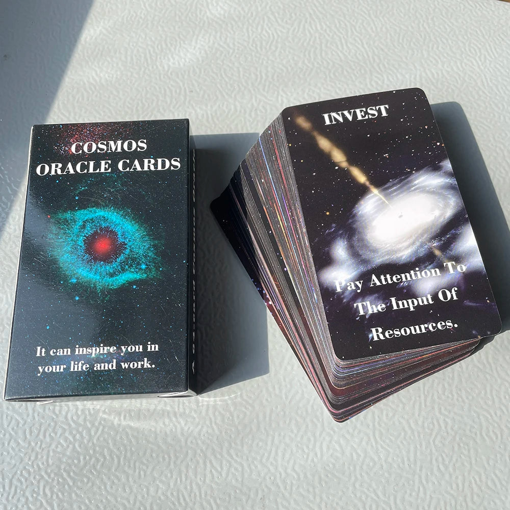 Occult Cosmos Oracle Cards Keywords Prophet Prophecy Divination Tarot Deck 64-cards English Meaning on It Fortune Telling