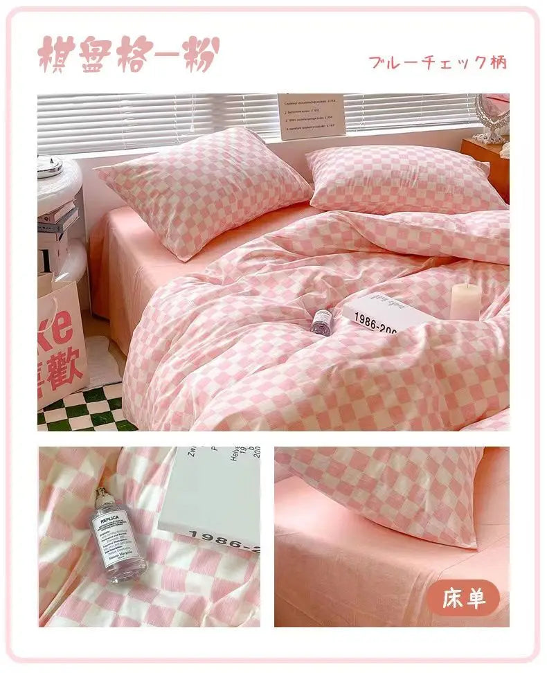 Floral Bed Duvet Covers Pastoral Four Seasons Polyester Quilt Cover King Queen Size Bedroom Bedding Home Textile Simple Cozy