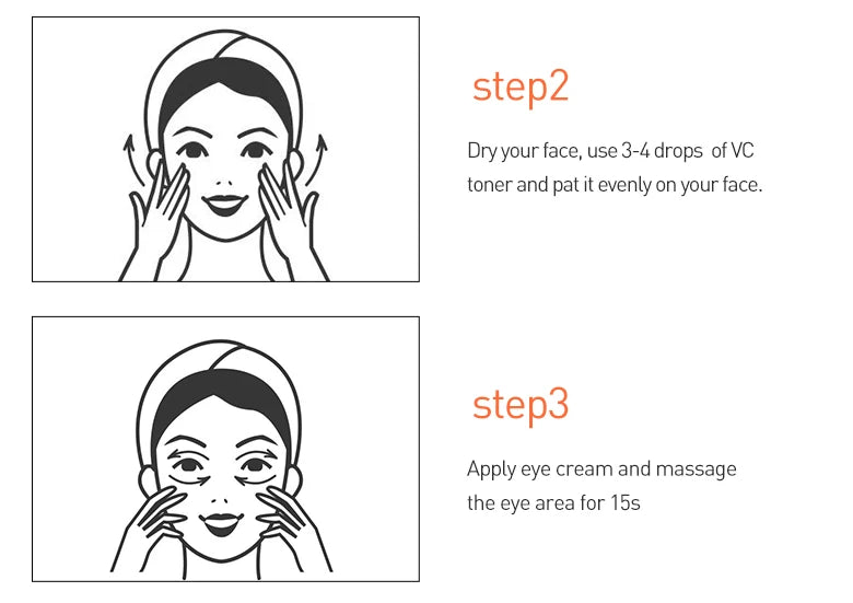 JoyPretty Vitamin C Face Skin Care Kit 5Pcs Whitening Cream for Dark Skin Serum Cleanser Facial Skin Lightening Moisturizing Set