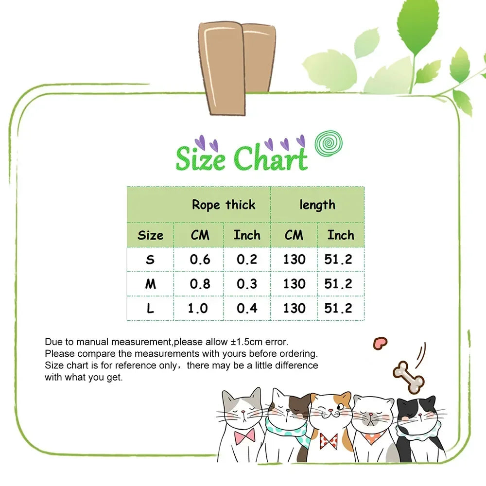 Dog Leash Slip Chains Collar Leads Strong Heavy Duty Nylon Rope No Pull Pet Training Leash for Small Dogs Puppy Traction Rope