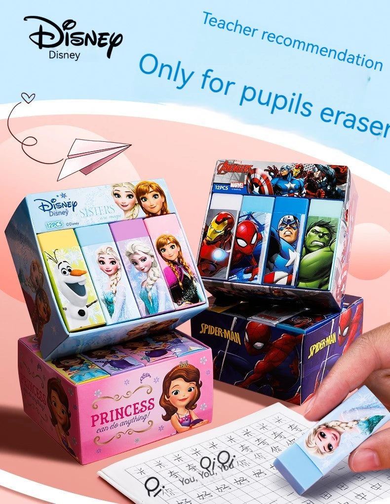 Disney Cute Cartoon Elementary School Creative Stationery Marvel Children Eraser Sassafras