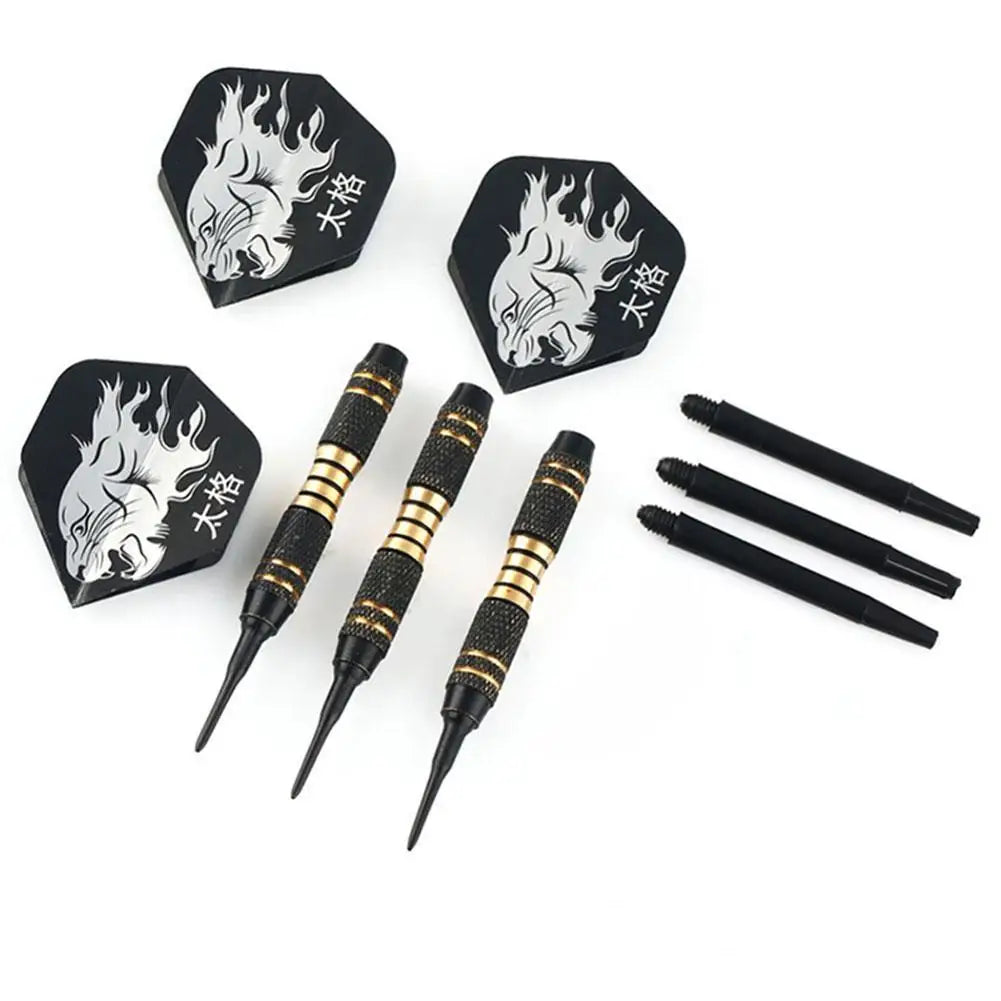 3pcs/Set Professional Black Darts 18g Safty Soft Darts Electronic Games Dartboard Soft For Indoor Tip Dardos