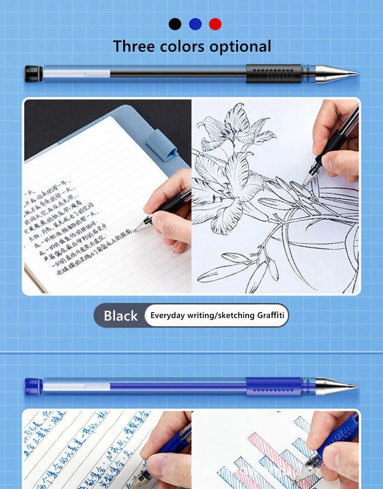 Haile Kawaii Gel Pens ink Refill Set 0.5mm Ballpoint Pen Bullet Tip School Journal Writing Signature Child Stationery Supplies
