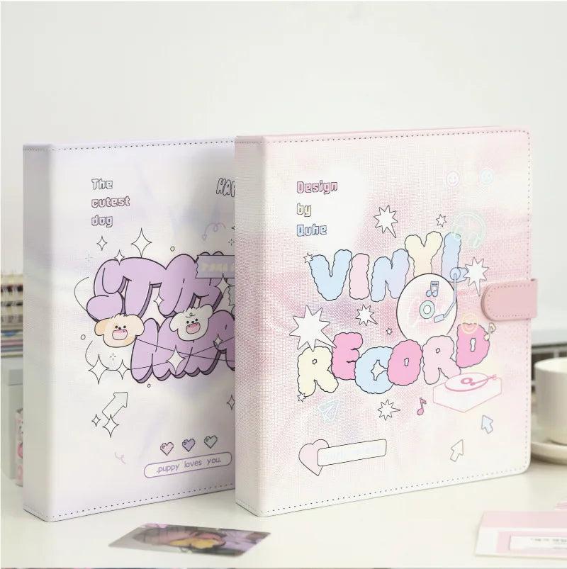 MINKYS Kawaii PU Leather 25R Big A5 Kpop Photocard Binder Collect Book Idol Photo Card Holder Photocard Album