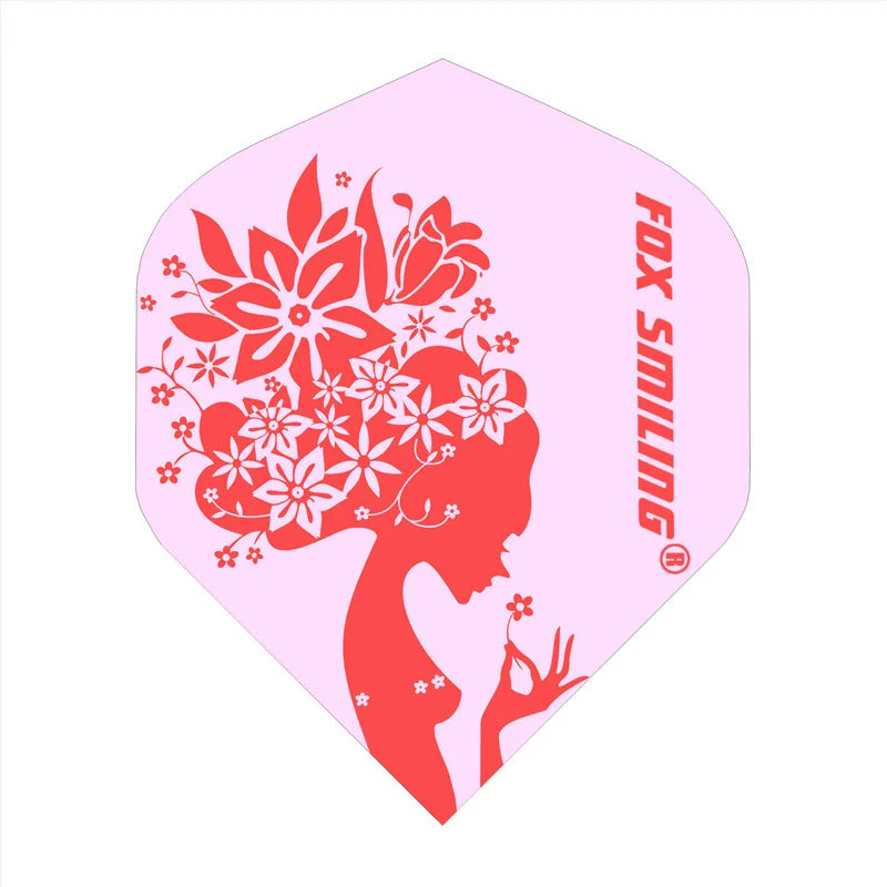 Fox Smiling 30PCS Dart Flights Wolf Pattern PET Dart Accessories Dardos Feather Leaves