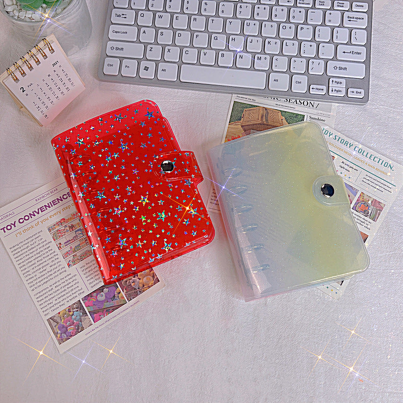 A7 Notebook 6-hole PVC Notebook Cover Loose-leaf Account Book Case Replacement Shell Journal Binder Mini Notebook Planner