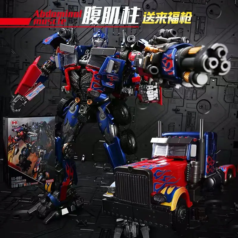 Transformation Toys Optimus Primal BMB LS03 LS03F LS03L AOYI Black Apple OP Commander Action Figurine Robot Model Alloy Gifts