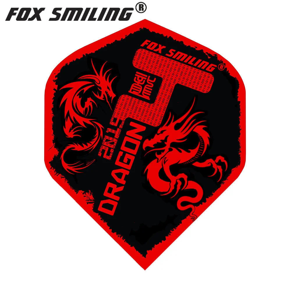 Fox Smiling 30PCS Dart Flights Wolf Pattern PET Dart Accessories Dardos Feather Leaves