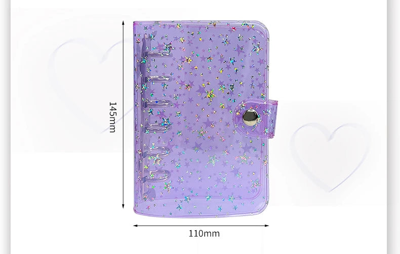 A7 Notebook 6-hole PVC Notebook Cover Loose-leaf Account Book Case Replacement Shell Journal Binder Mini Notebook Planner
